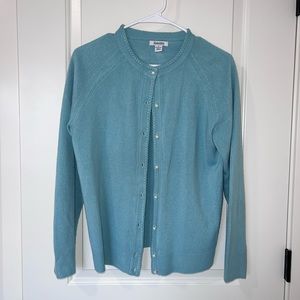 Teal Hampshire Studios cardigan
